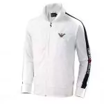 blouson giorgio armani eagle logo ga white